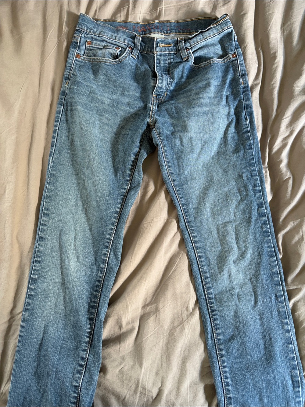 urban pipeline Men Jeans Slim Straight Light Blue Denim